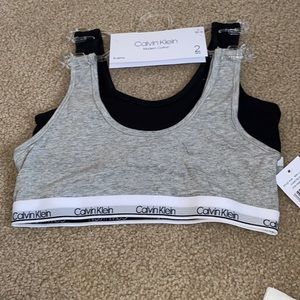 Girls 2 pack Calvin Klein bralettes